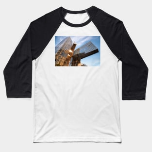 Sunset reflection on mirror building Baseball T-Shirt